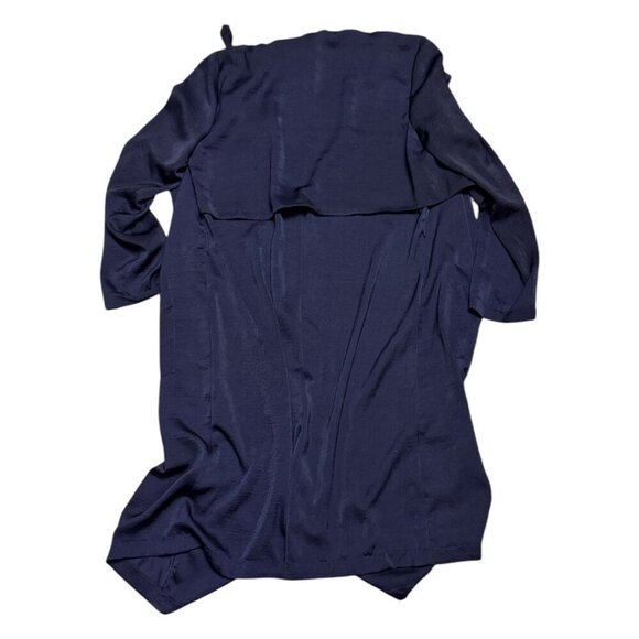 LEITH Long Business Casual Luxury Designer Long Blazer Duster Blouse Womens XS - Picture 6 of 6